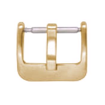 Forgyldt stål spænde til urrem, 16-20 mm